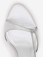 Reformation Nino Slingback Heeled Sandal - Silver