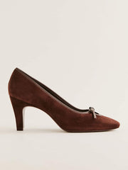 Reformation Pam Pump - Espresso Suede