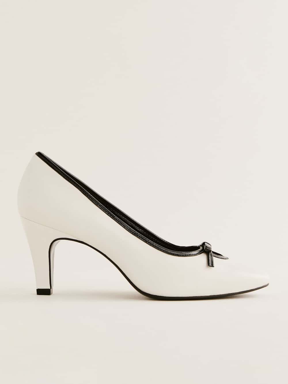 Reformation Pam Pump - White Leather