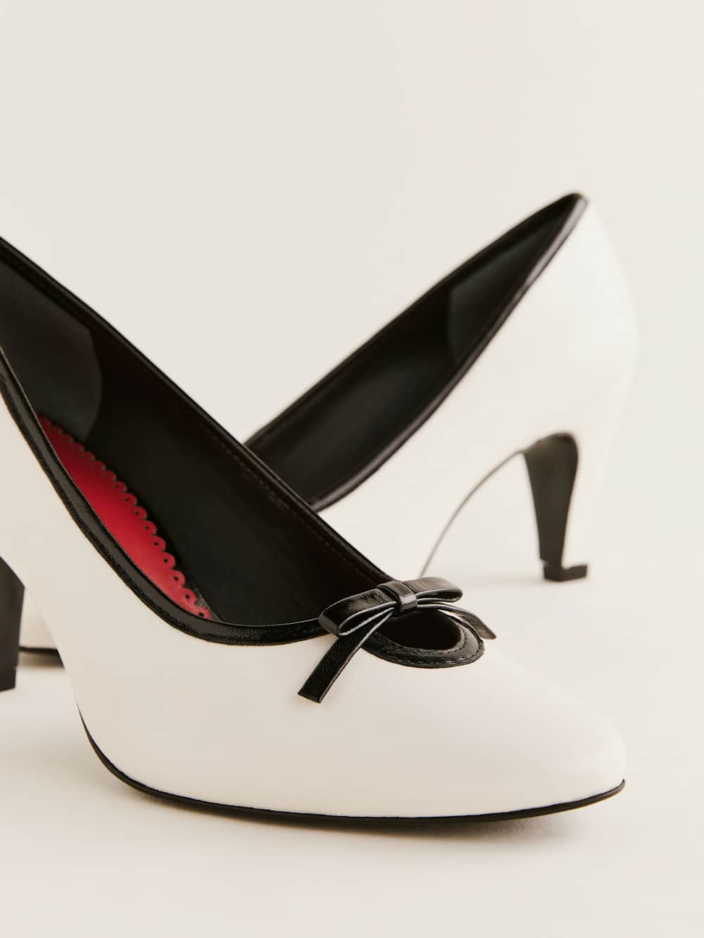 Reformation Pam Pump - White Leather