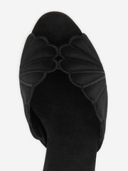 Reformation Waldena Block Heeled Mule - Black