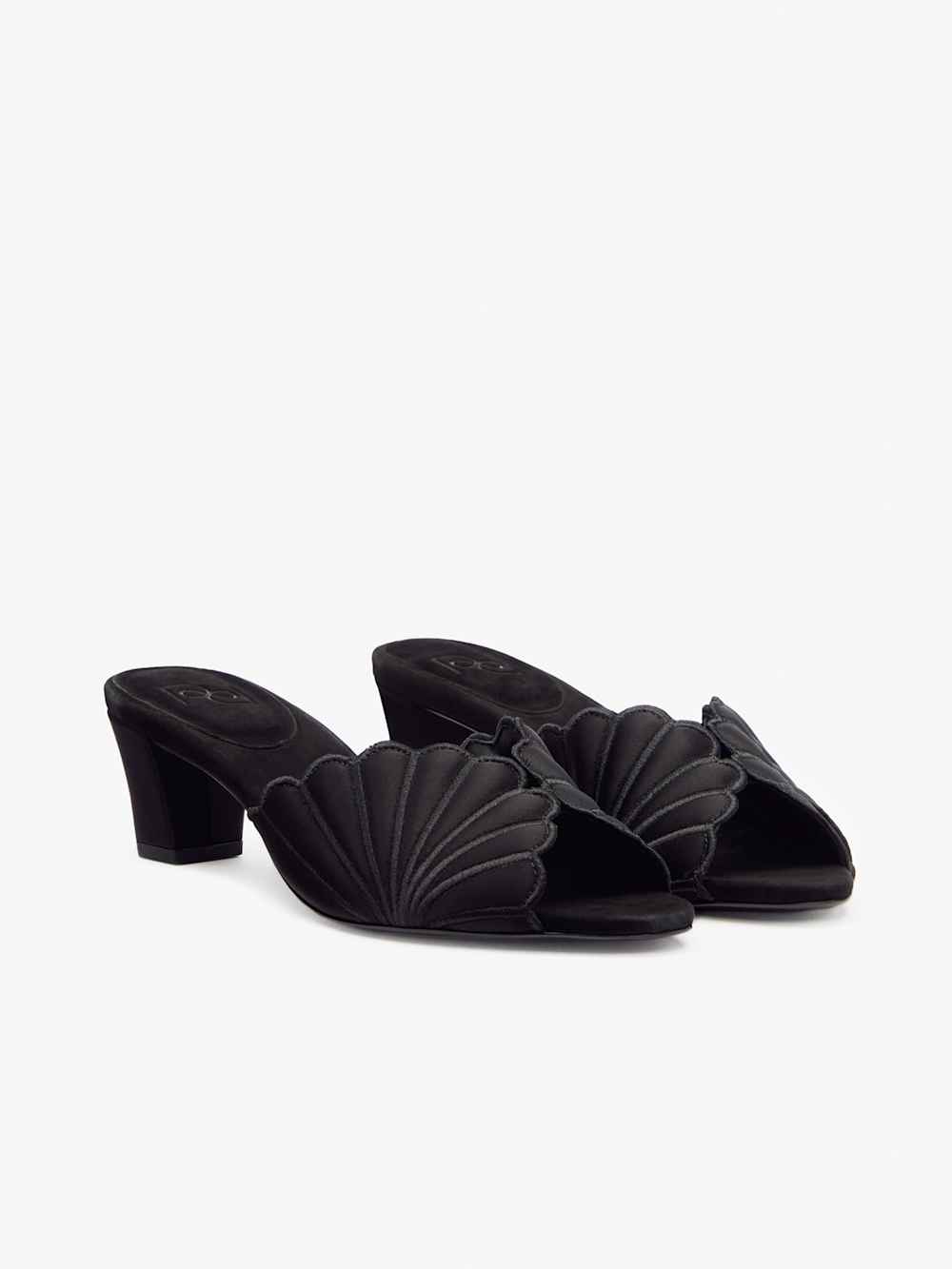 Reformation Waldena Block Heeled Mule - Black