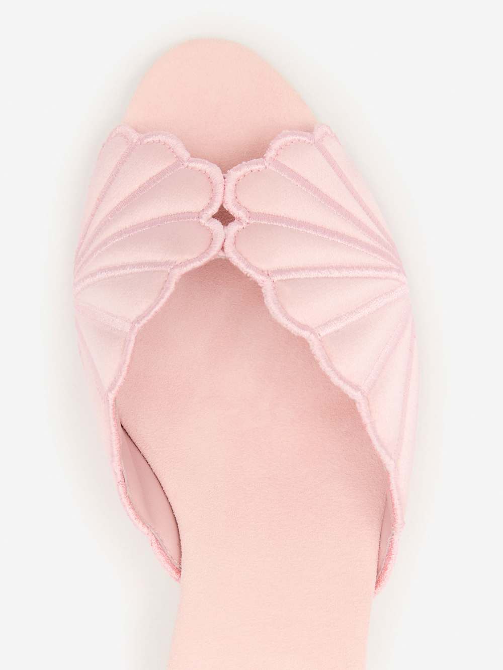 Reformation Waldena Block Heeled Mule - Rosewater Satin