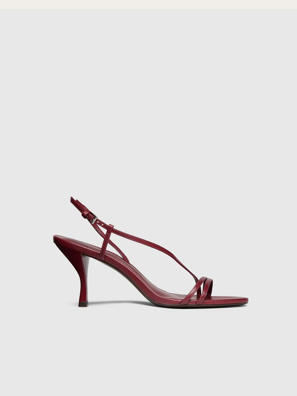 Reformation Petunia Heeled Sandal - Berry Jam Leather