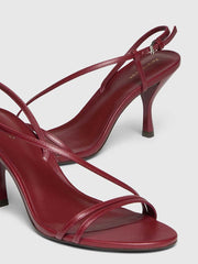 Reformation Petunia Heeled Sandal - Berry Jam Leather