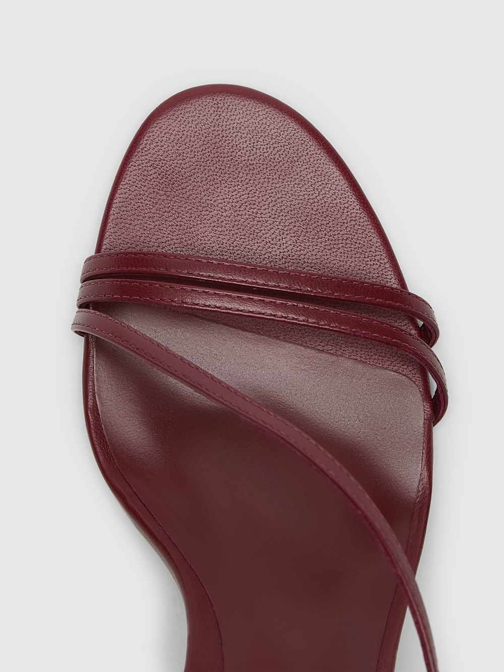 Reformation Petunia Heeled Sandal - Berry Jam Leather