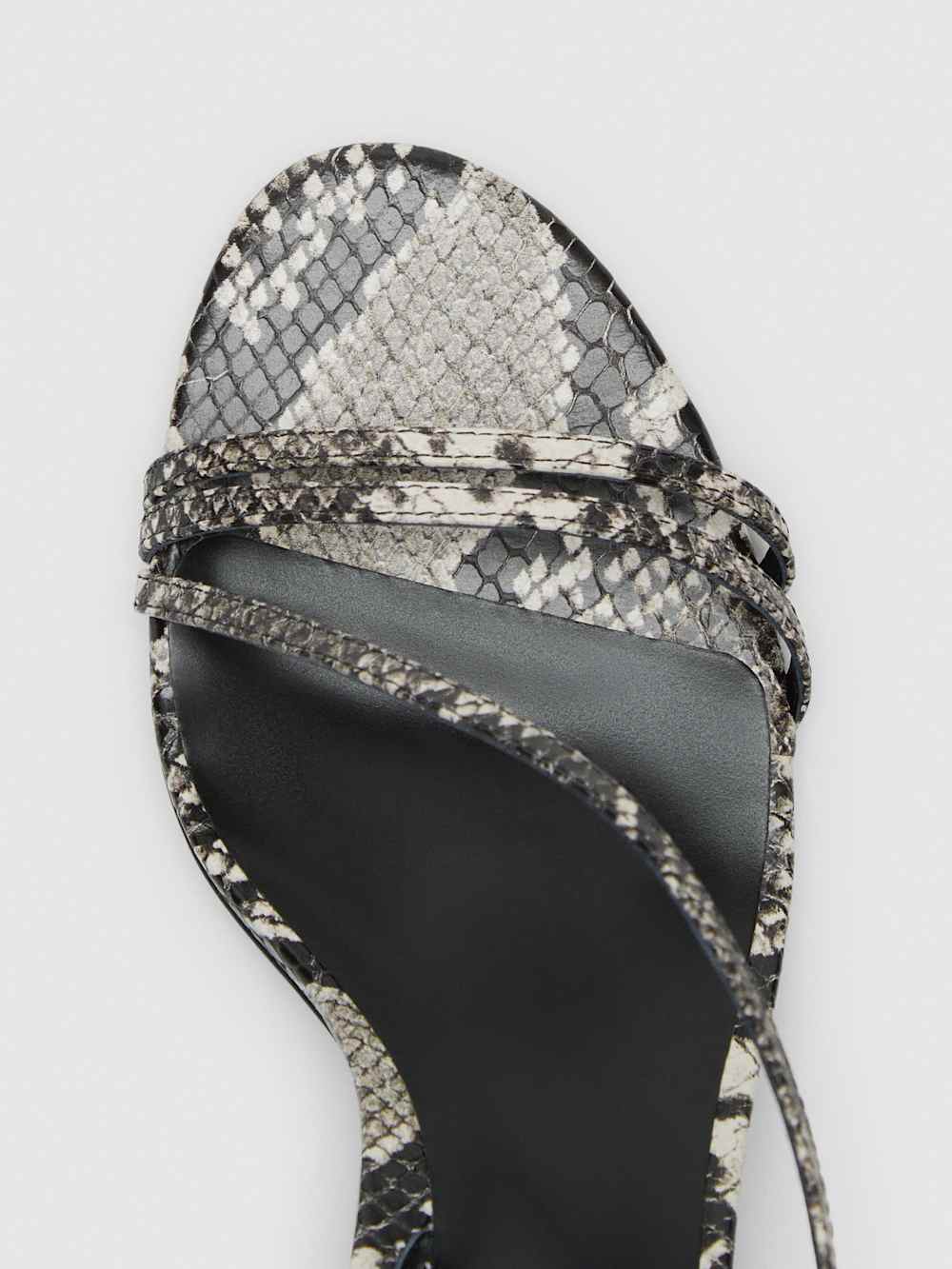 Reformation Petunia Heeled Sandal - Roccia Snake