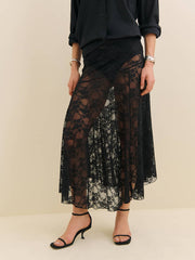 Reformation Mirabelle Knit Skirt - Black