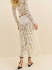 Reformation Mirabelle Knit Skirt - Ivory