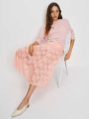 Reformation Mirabelle Knit Skirt - Pink