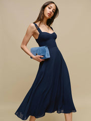 Reformation Lela Dress - Navy