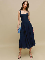Reformation Lela Dress - Navy