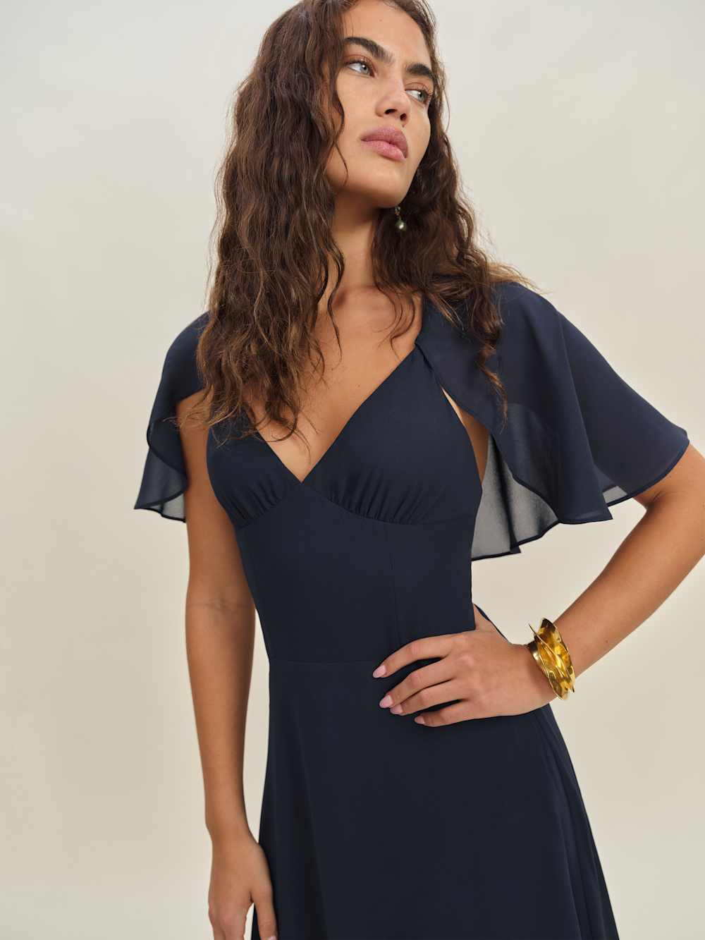 Reformation Pia Dress - Navy