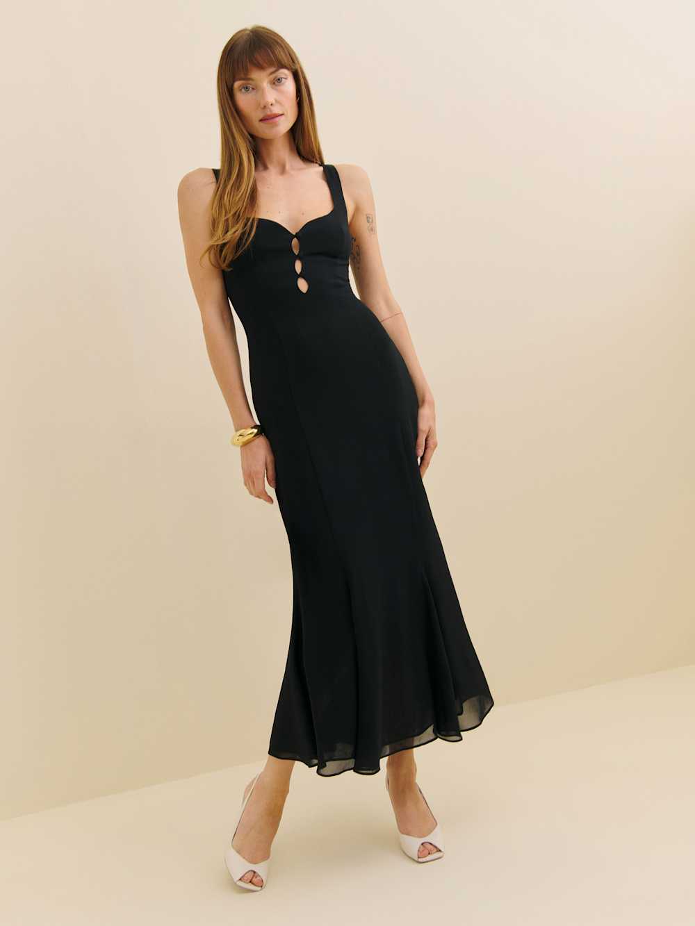 Reformation Laine Dress - Black