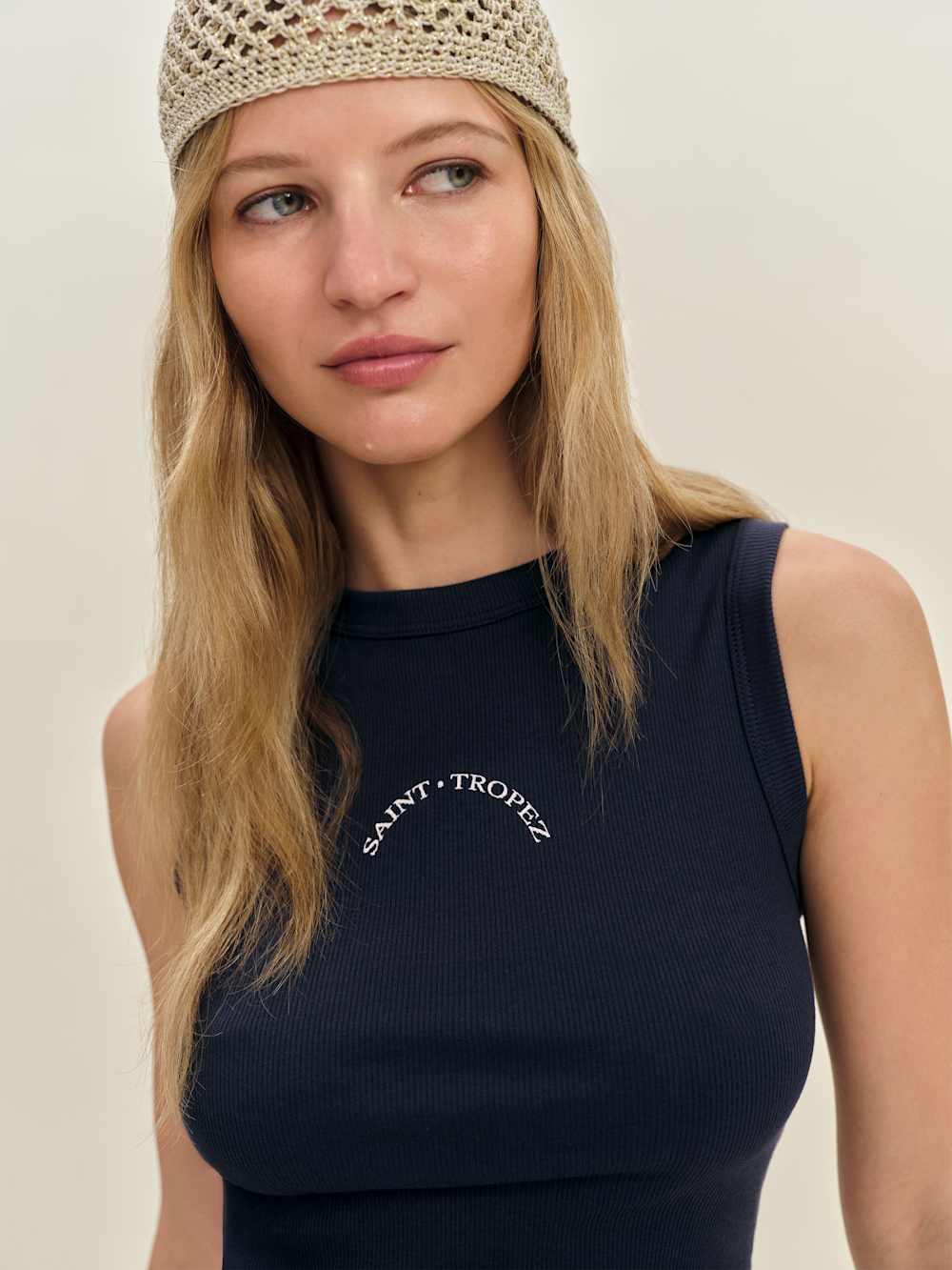 Reformation Hannah Knit Top - Midnight