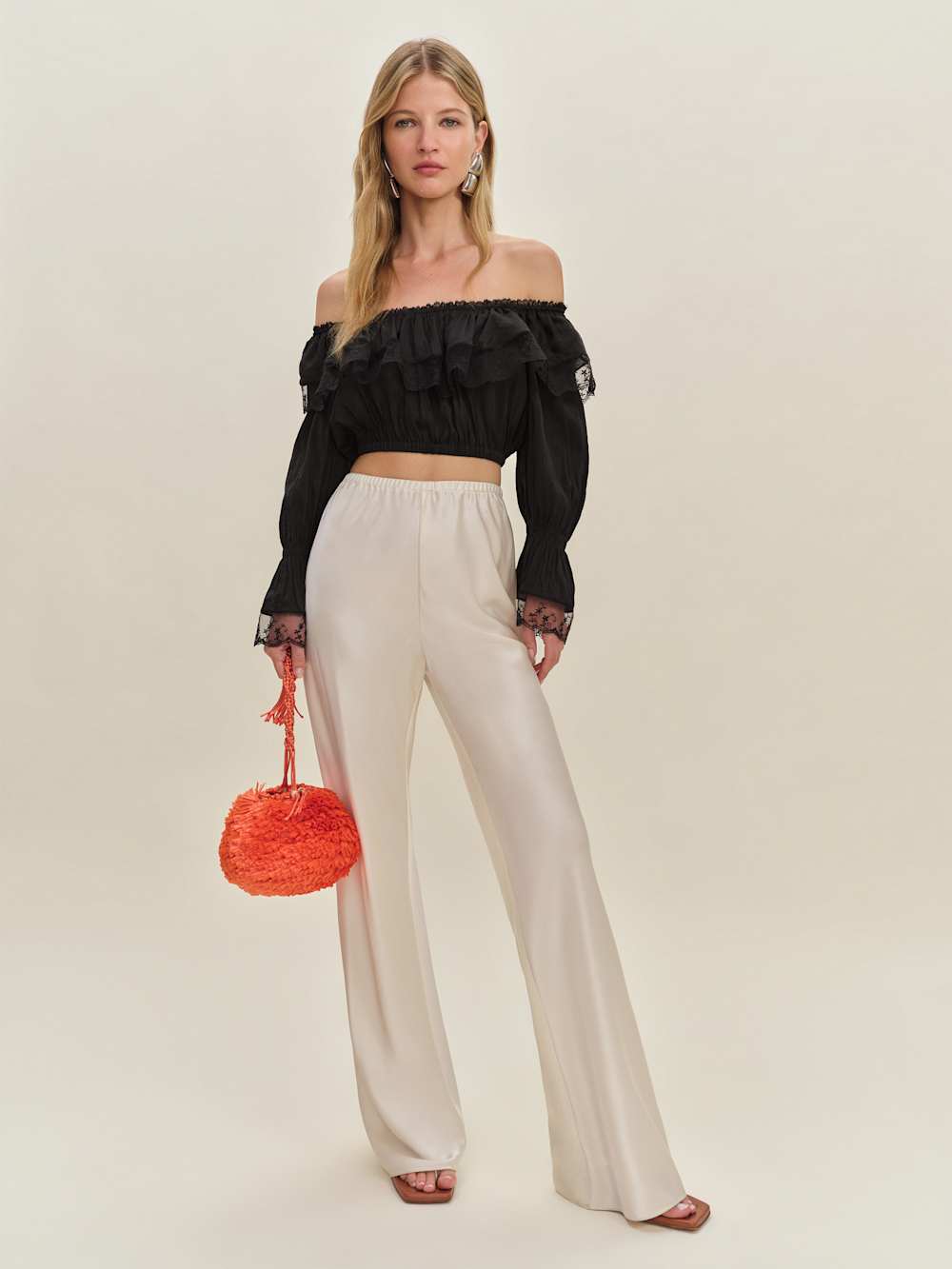 Reformation Elise Top - Black