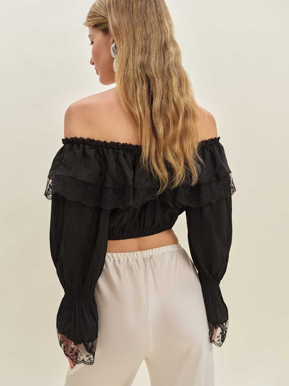 Reformation Elise Top - Black