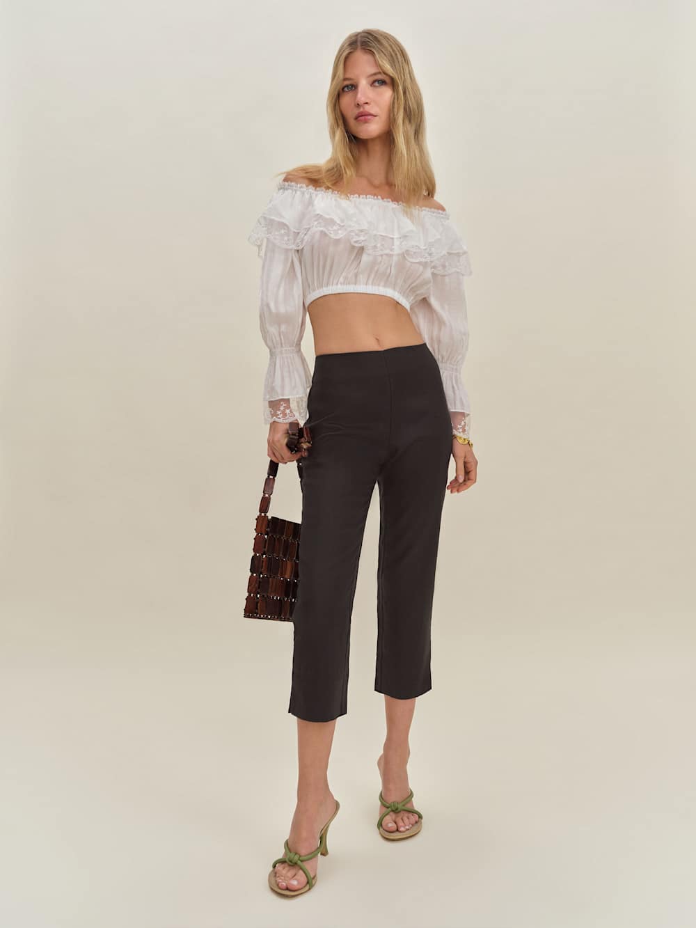 Reformation Elise Top - White