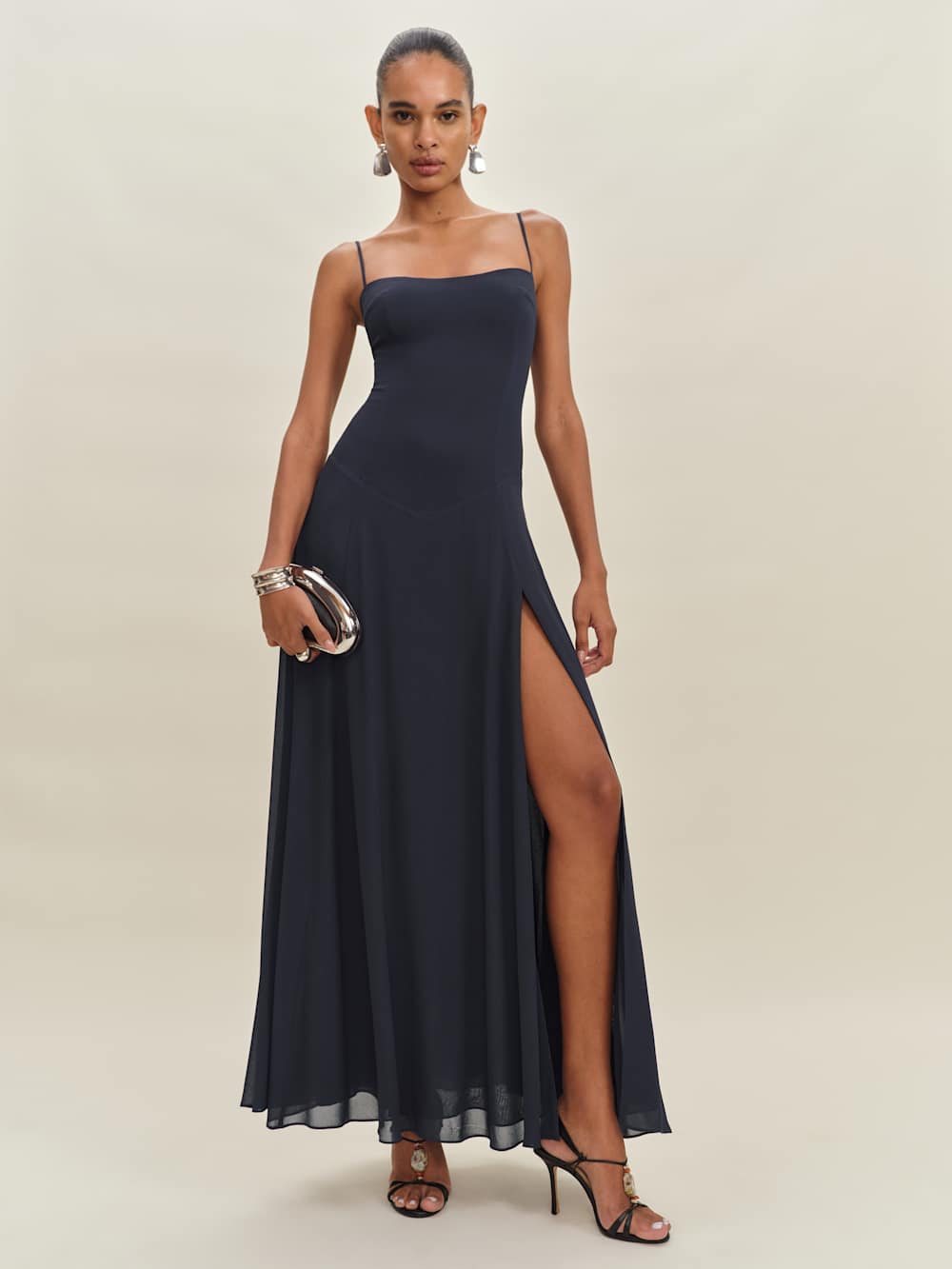 Reformation Bea Dress - Navy