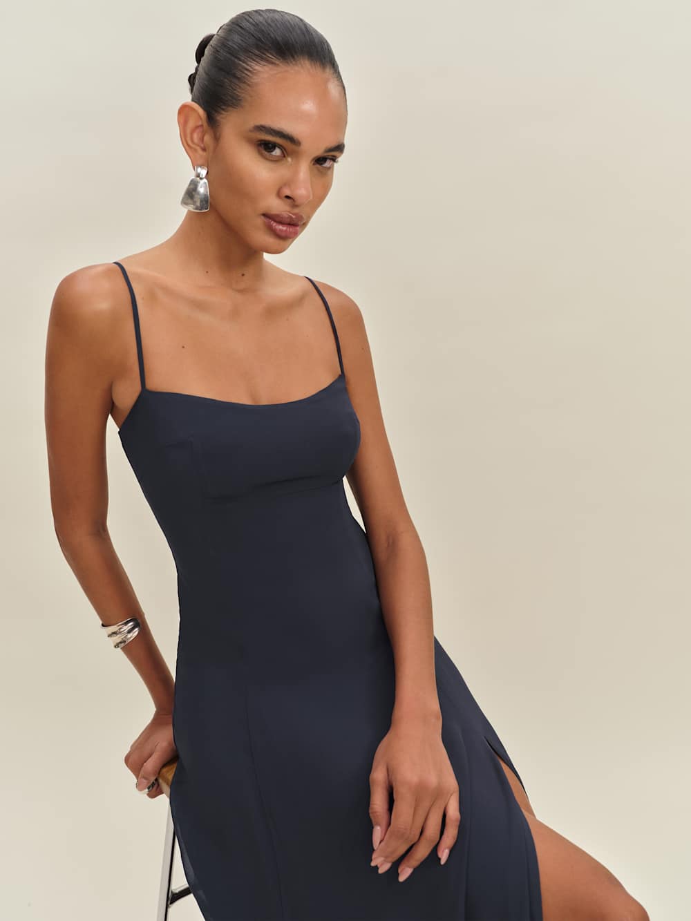 Reformation Bea Dress - Navy