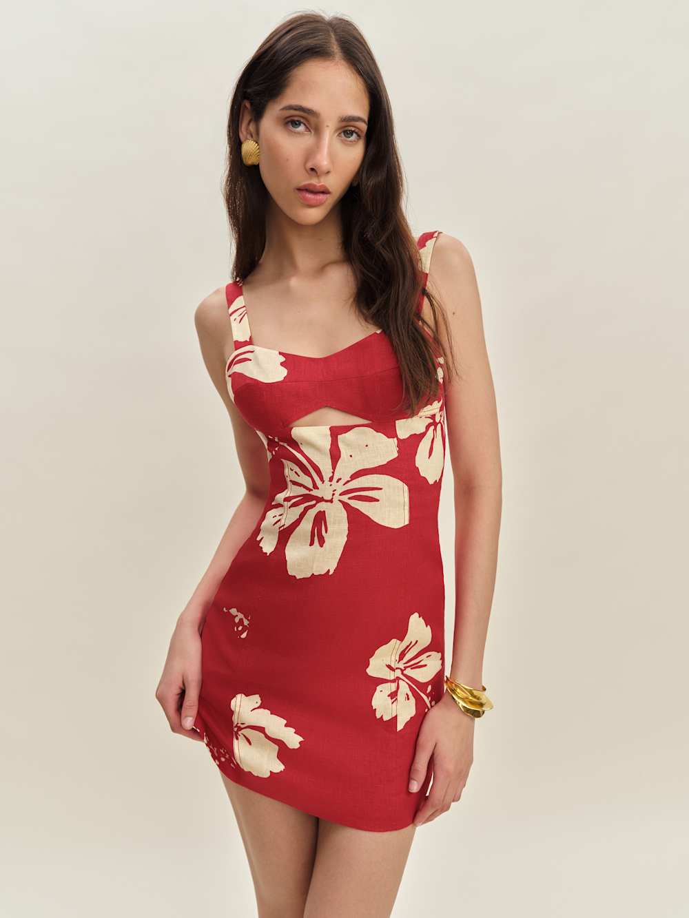 Reformation Belma Linen Dress - Paradise Lost
