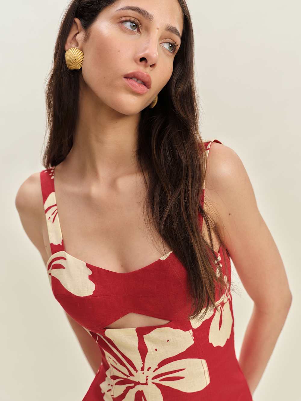 Reformation Belma Linen Dress - Paradise Lost