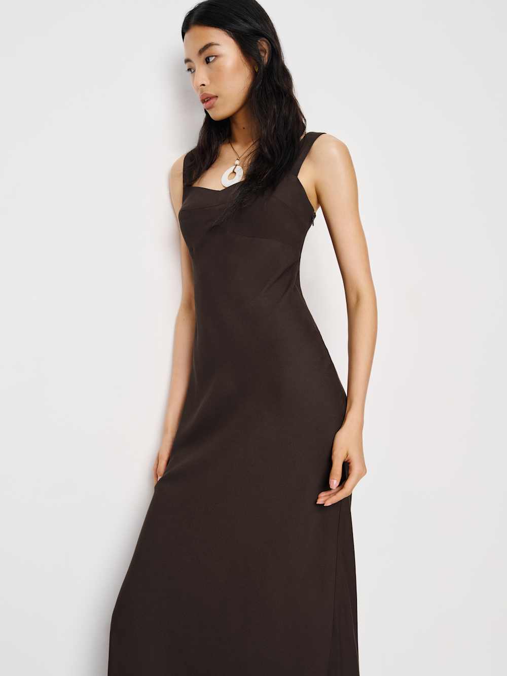 Reformation Yale Dress - Mole