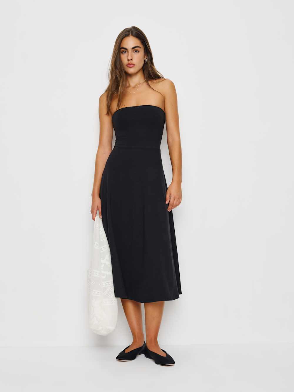 Reformation Lora Knit Dress - Black