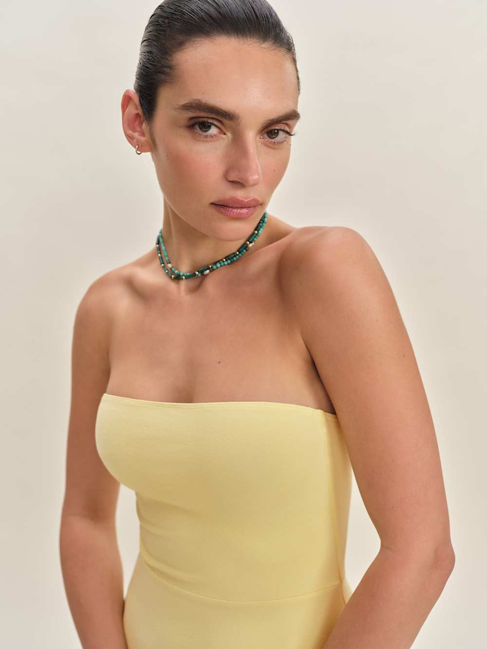 Reformation Lora Knit Dress - Pineapple