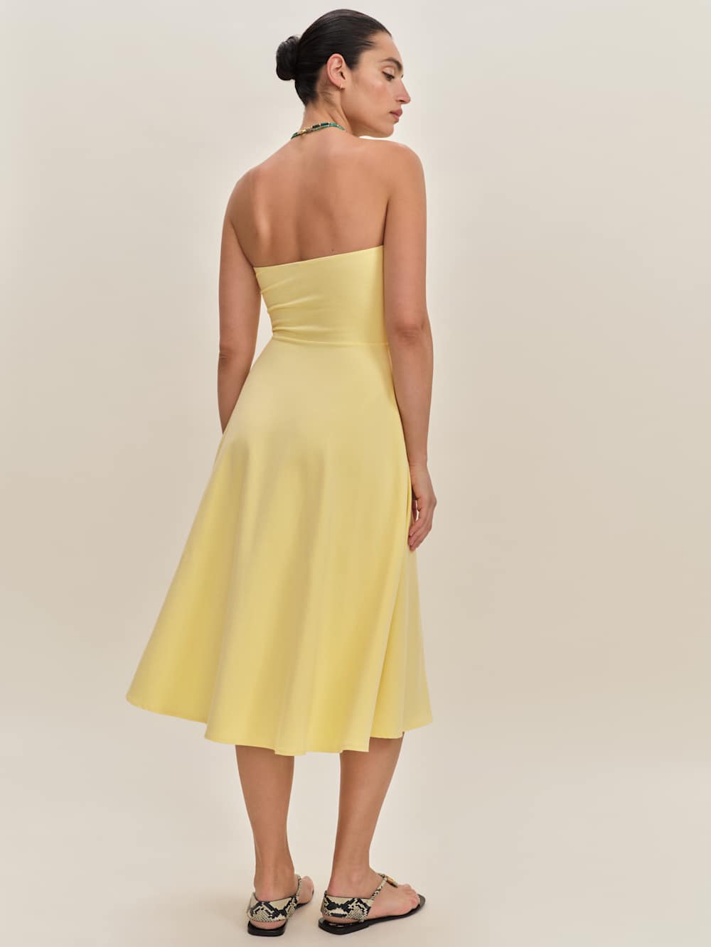 Reformation Lora Knit Dress - Pineapple