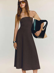 Reformation Lora Knit Dress - Mole