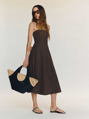 Reformation Lora Knit Dress - Mole