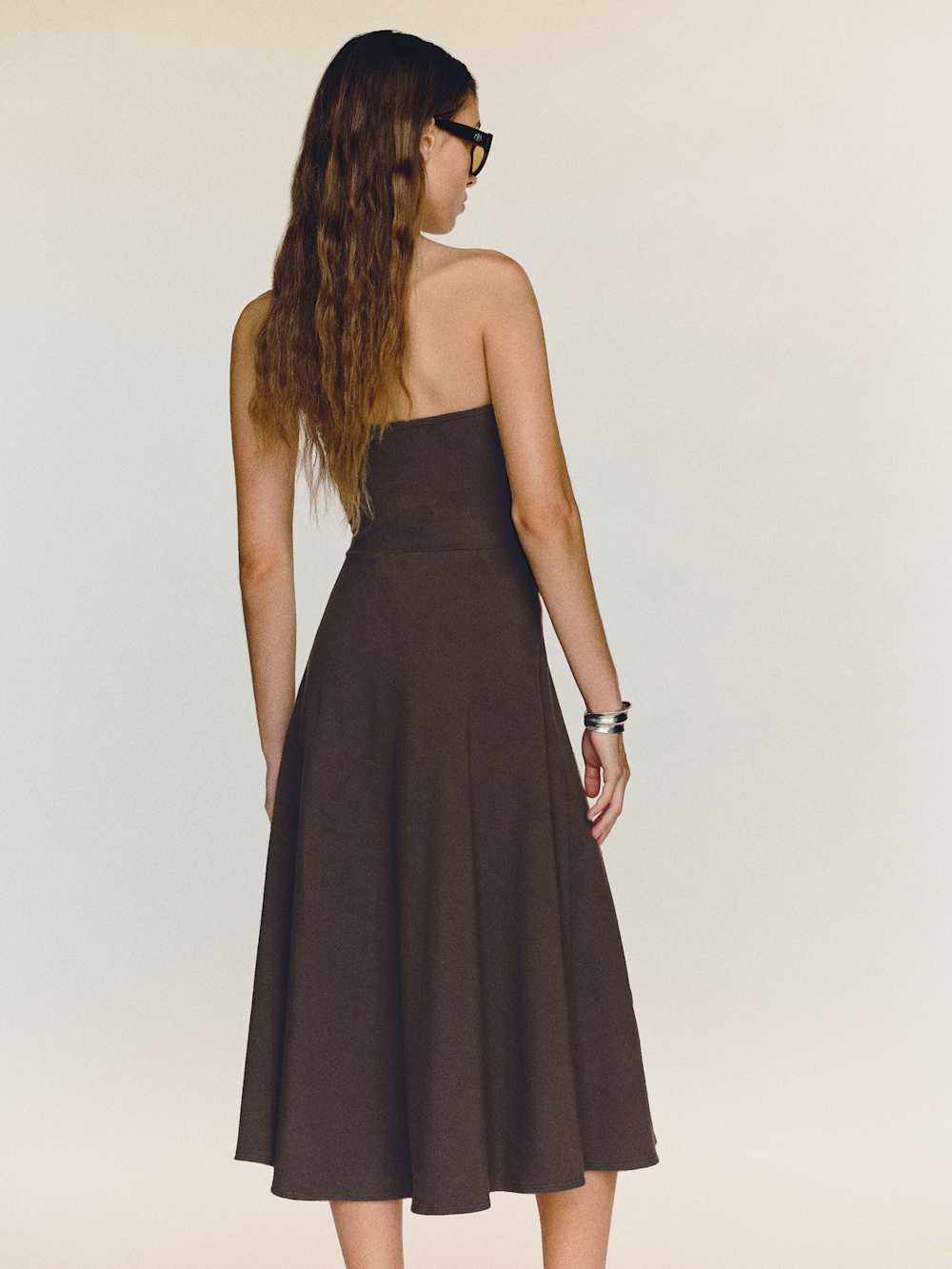 Reformation Lora Knit Dress - Mole