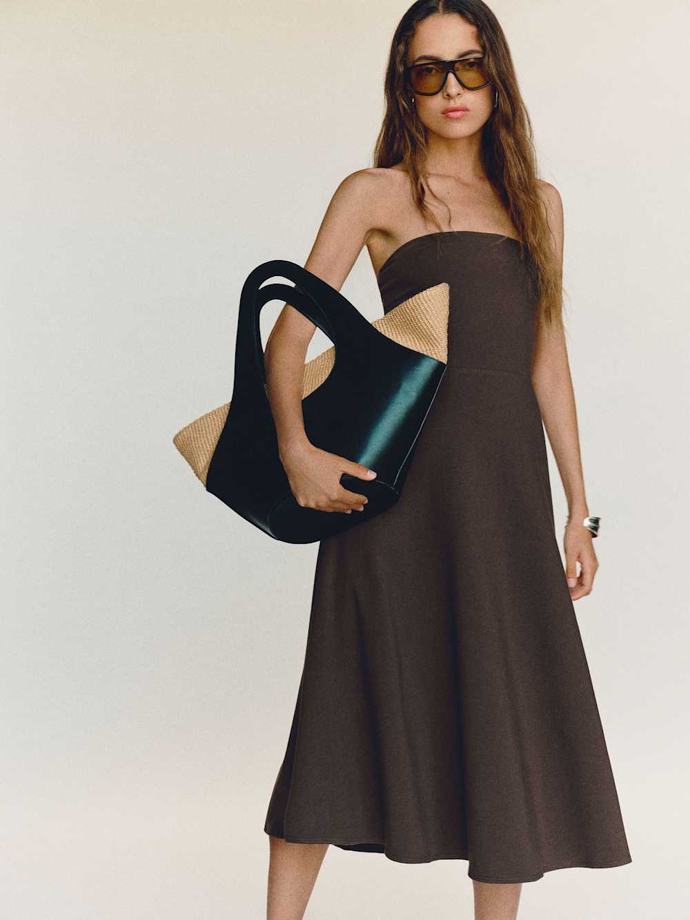 Reformation Lora Knit Dress - Mole