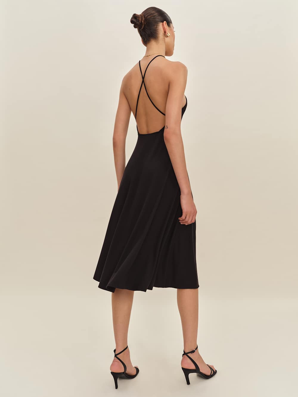 Reformation Louie Knit Dress - Black