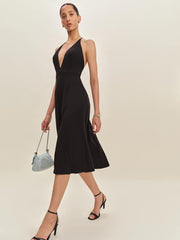 Reformation Louie Knit Dress - Black