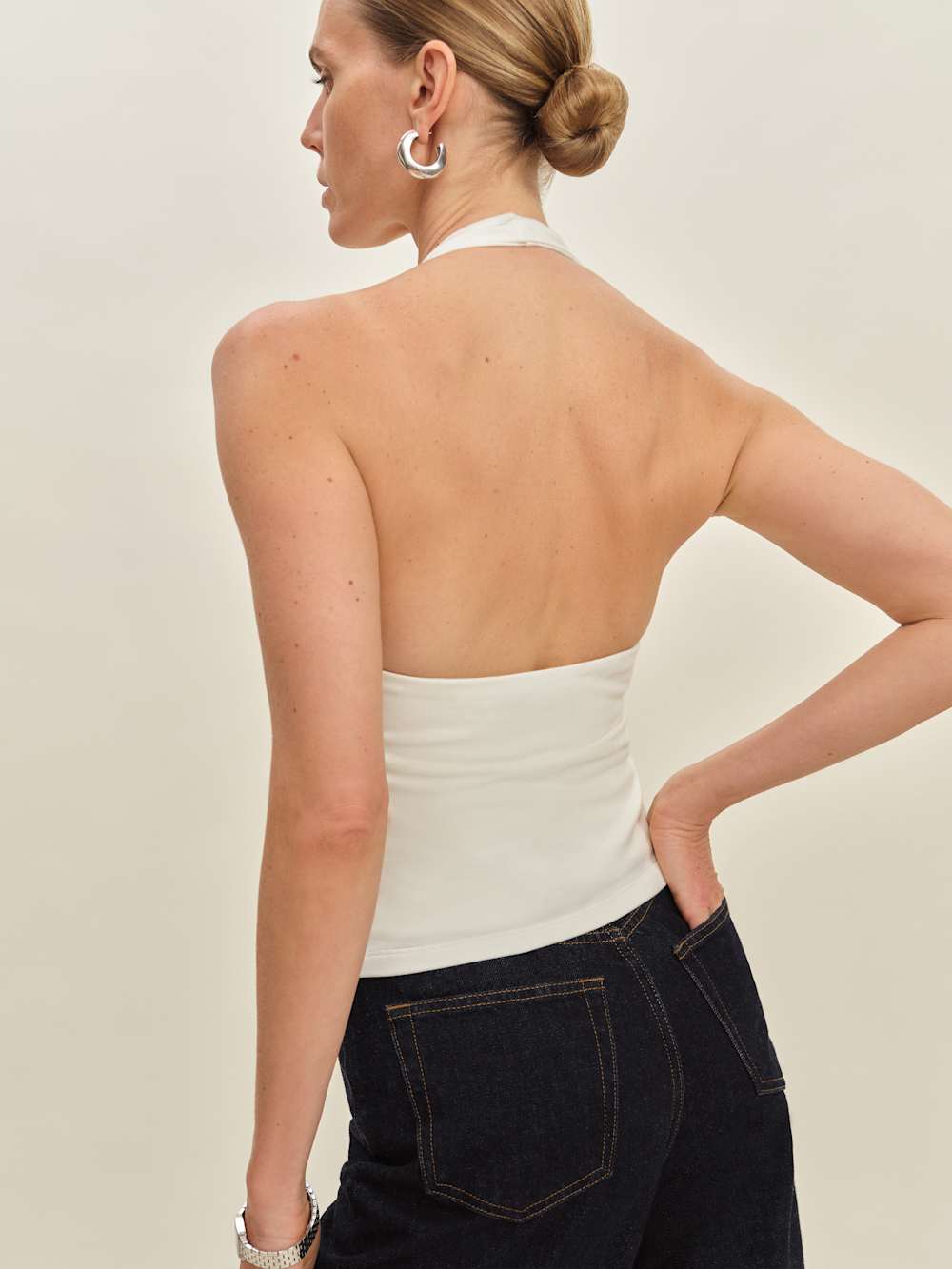 Reformation Sonny Knit Top - Fior Di Latte