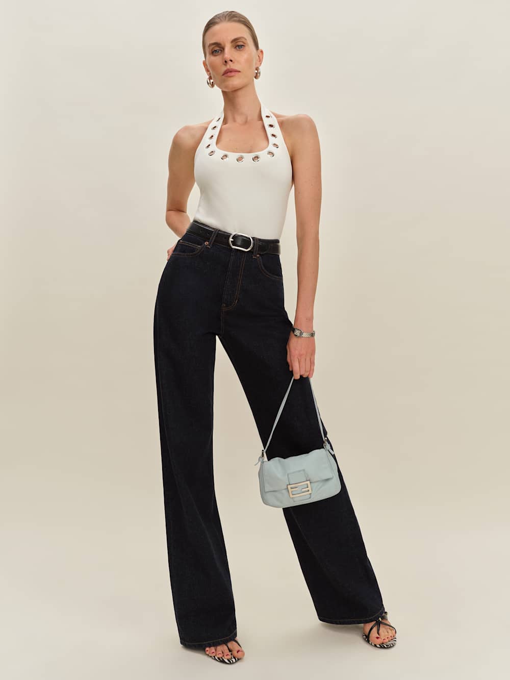 Reformation Sonny Knit Top - Fior Di Latte