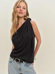 Reformation Harvey Knit Top - Black