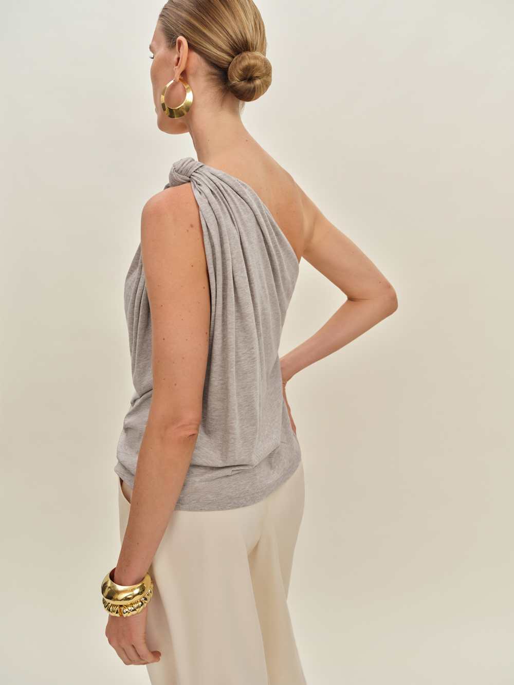 Reformation Harvey Knit Top - Heather Taupe