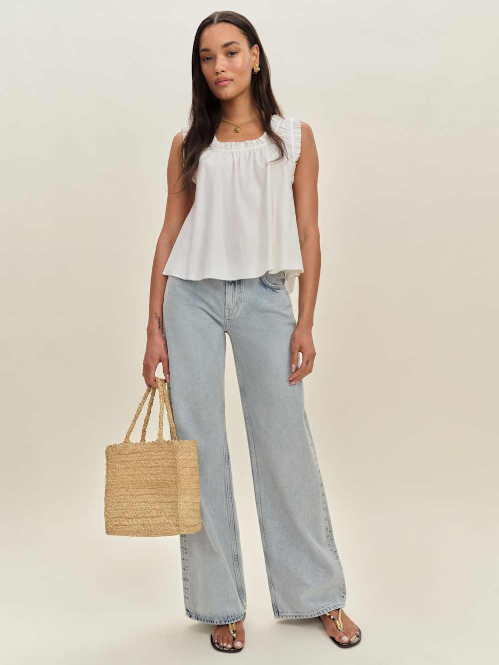 Reformation Aviana Top - White