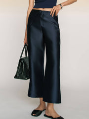 Reformation Olina Cropped Pant - Navy