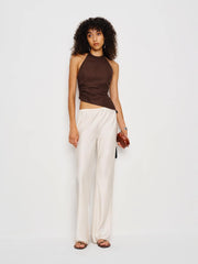 Reformation Reese Linen Top - Cafe