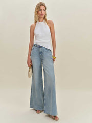 Reformation Reese Linen Top - White