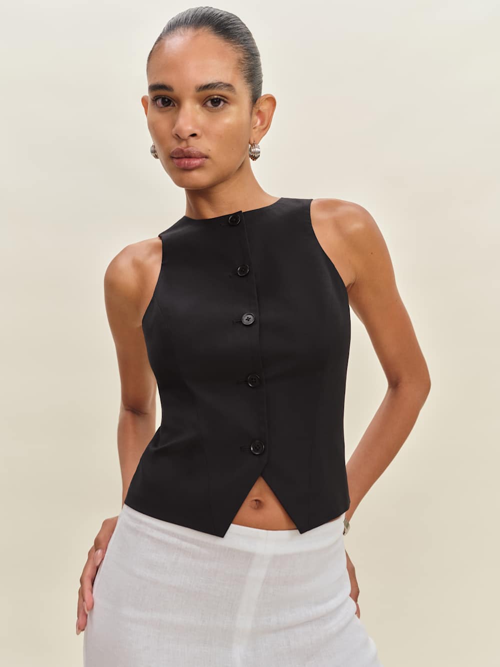 Reformation Rory Vest - Black