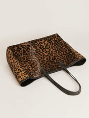 Reformation Sofia Tote - Leopard Haircalf