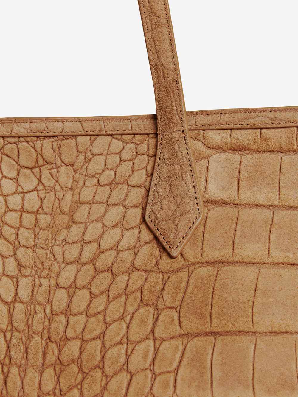 Reformation Sofia Tote - Sienna Embossed Suede