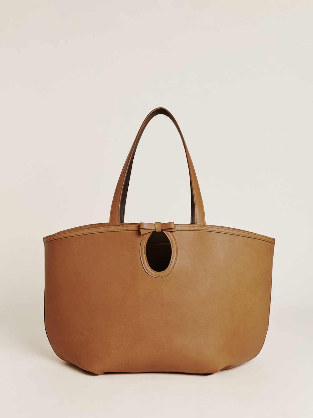 Reformation Regina Tote Bag - Cognac Leather