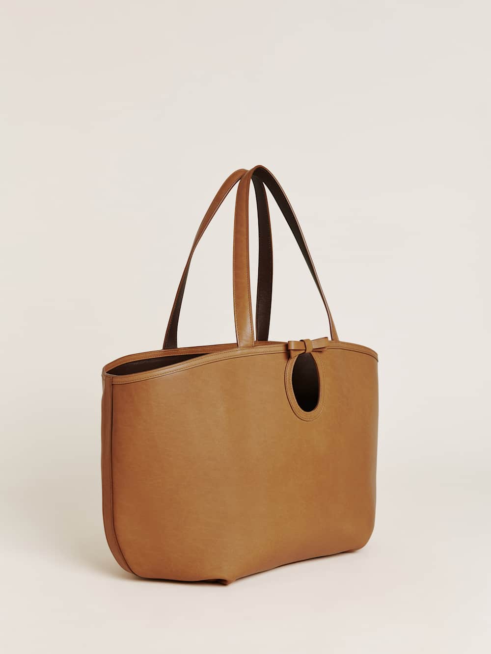 Reformation Regina Tote Bag - Cognac Leather