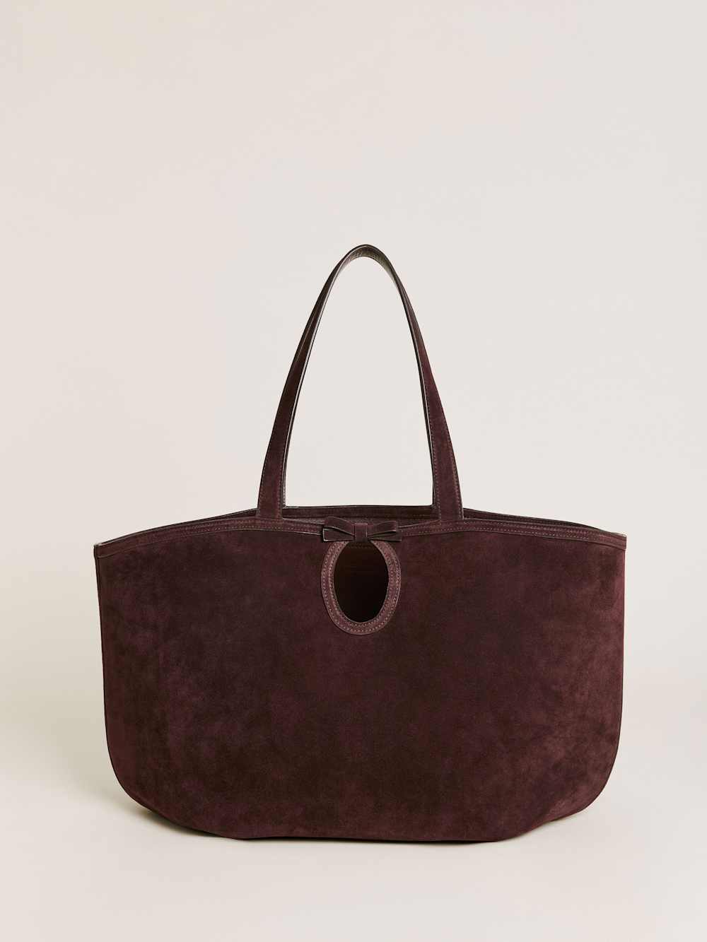 Reformation Regina Tote Bag - Espresso Suede